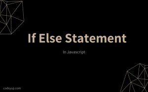 If Else Statement