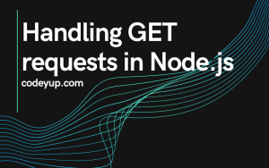 Handling GET requests in Node.js